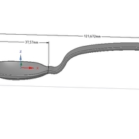 kitchen laboratory spoon for real 3D printing  - Thumbnail 8