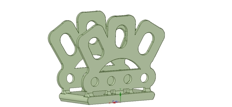 kitchen table napkin holder for real 3D printing 