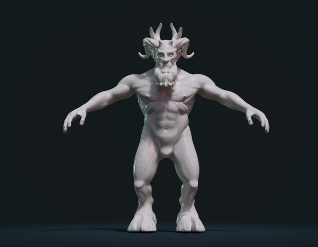 Demon figure 3D Print 254307