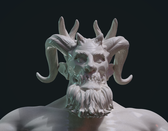 Demon figure 3D Print 254310