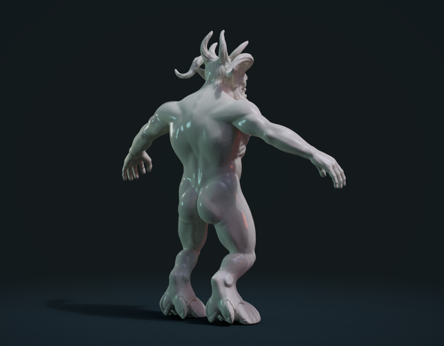 Demon figure 3D Print 254311