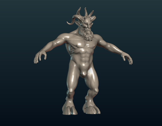 Demon figure 3D Print 254313