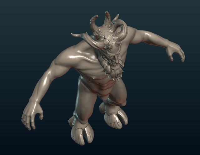 Demon figure 3D Print 254315