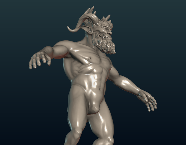 Demon figure 3D Print 254316