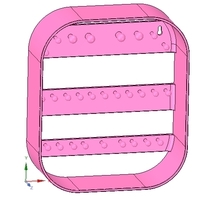key wall holder housekeeper for real 3D printing  - Thumbnail 1