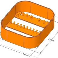 key wall holder housekeeper for real 3D printing  - Thumbnail 4