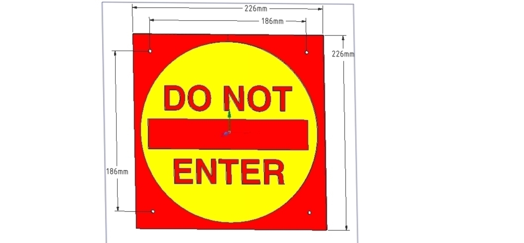 do not enter sign stop parents for real 3D printing  3D Print 254363