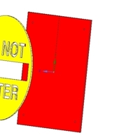 do not enter sign stop parents for real 3D printing  - Thumbnail 3