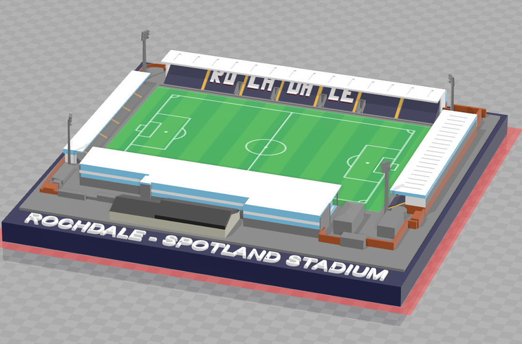 Rochdale - Spotland 3D Print 254407