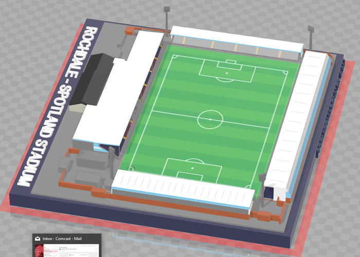 Rochdale - Spotland 3D Print 254408