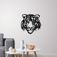 Small Tiger face wall decoration 3D Printing 254467