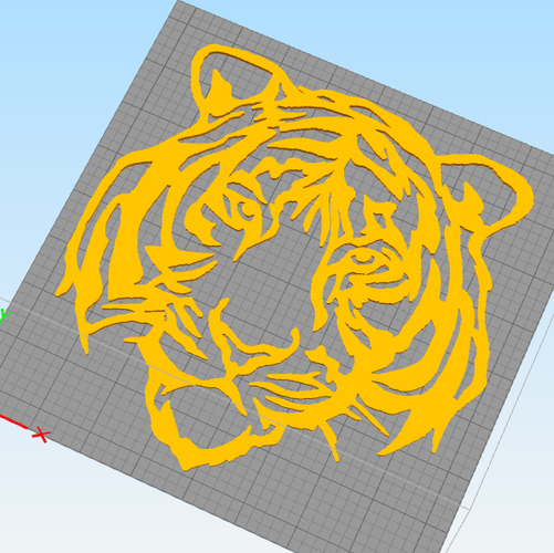 Tiger face wall decoration 3D Print 254468