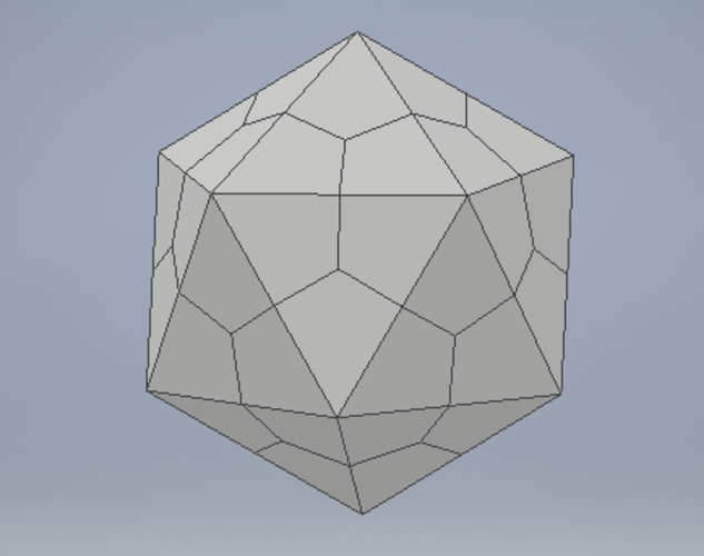 Icosahedron 3D Print 254494