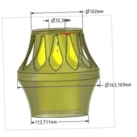Lights Lampshade for real 3D printing  - Thumbnail 1