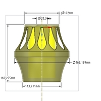 Lights Lampshade for real 3D printing  - Thumbnail 12