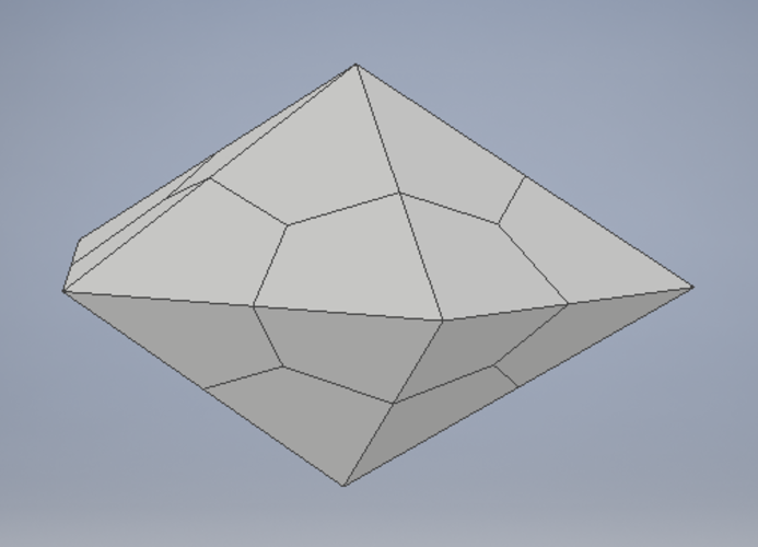 Pentagonal bipyramid 3D Print 254524