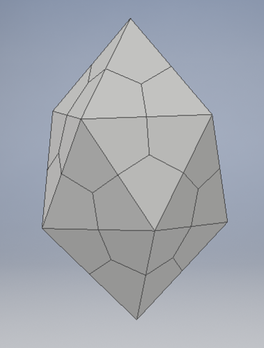 Gyroelongated square bipyramid 3D Print 254528