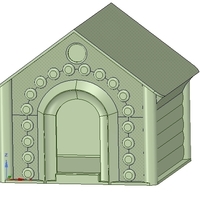 doghouse cathouse housekeeper for real 3D printing  - Thumbnail 6