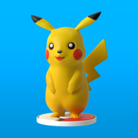 Small Cute pikachu. 3D Printing 254730