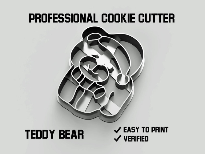 Teddy bear cookie cutter