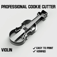 Small Violin cookie cutter 3D Printing 254751