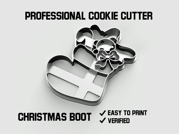 Christmas boot cookie cutter