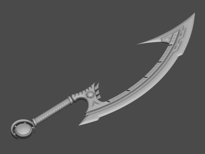 Project Diana Sword from league of legends - Fan Art 3D Print 254792