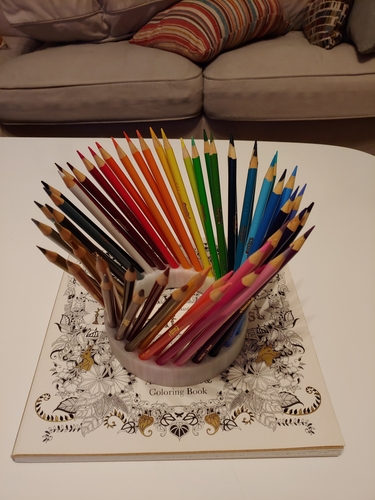 Spiral Colored Pencil Holder 3D Print 254796