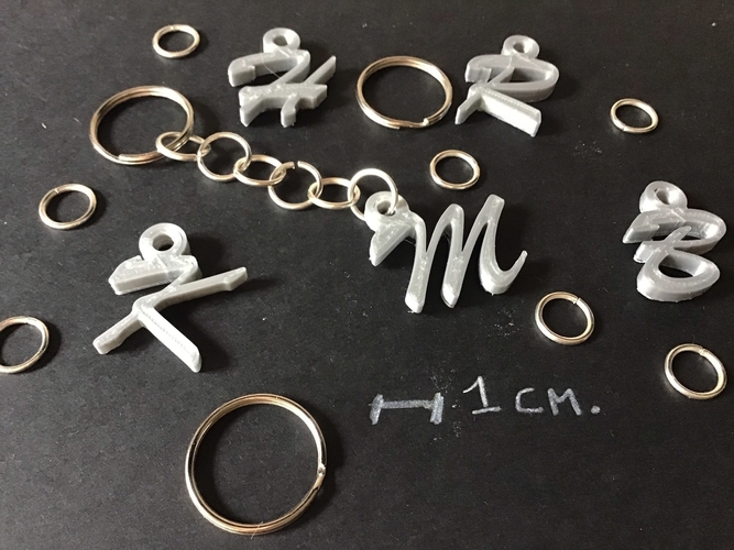 3d letters for keychain and more