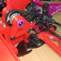 Sakura D4 steering + upper motor mount RWD - Thumbnail 8