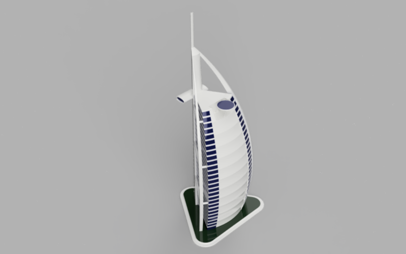 Burj Al Arab 3D Print 254952