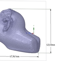 custom-made furniture handle knob SHAMAN v04 3d-print cnc made - Thumbnail 9