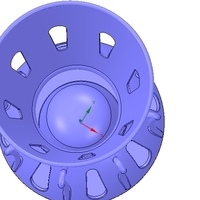 Umbrella floor Holder  for real 3D printing and cnc  - Thumbnail 4