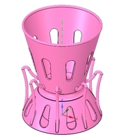 Umbrella floor Holder  for real 3D printing and cnc  - Thumbnail 5