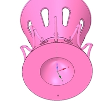 Umbrella floor Holder  for real 3D printing and cnc  - Thumbnail 6