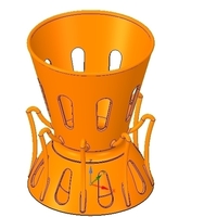 Umbrella floor Holder  for real 3D printing and cnc  - Thumbnail 7