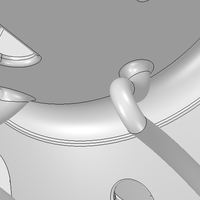 Umbrella floor Holder  for real 3D printing and cnc  - Thumbnail 11