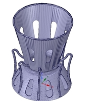 Umbrella floor Holder  for real 3D printing and cnc  - Thumbnail 13