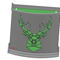 Umbrella wall mount Holder  for real 3D printing and cnc  - Thumbnail 3