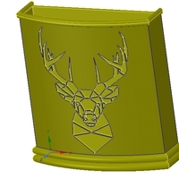 Umbrella wall mount Holder  for real 3D printing and cnc  - Thumbnail 5