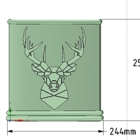 Umbrella wall mount Holder  for real 3D printing and cnc  - Thumbnail 9