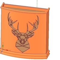 Umbrella wall mount Holder  for real 3D printing and cnc  - Thumbnail 12