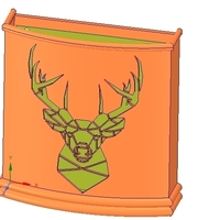 Umbrella wall mount Holder  for real 3D printing and cnc  - Thumbnail 13