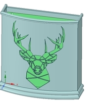 Umbrella wall mount Holder  for real 3D printing and cnc  - Thumbnail 14