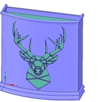 Umbrella wall mount Holder  for real 3D printing and cnc  - Thumbnail 15