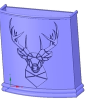 Umbrella wall mount Holder  for real 3D printing and cnc  - Thumbnail 16