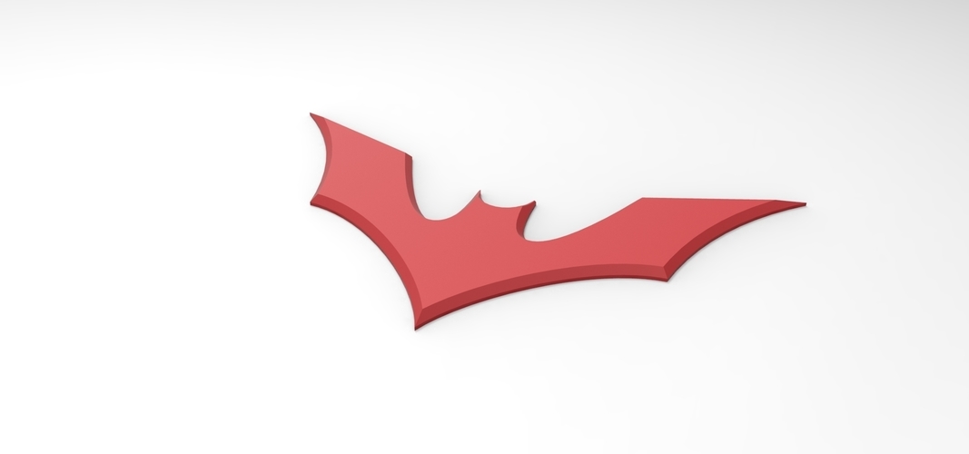 3D printable Batman Beyond emblem for cosplay costume