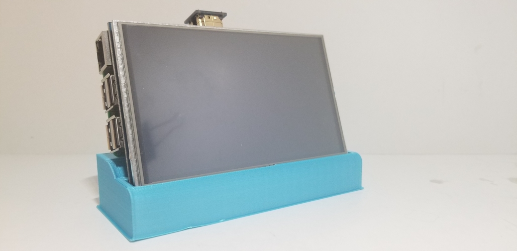 Raspberry Pi & 5in Screen Base Combo 3D Print 255092