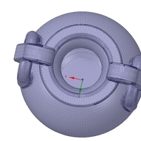 Greek vase amphora cup vessel for 3d-print or cnc - Thumbnail 3