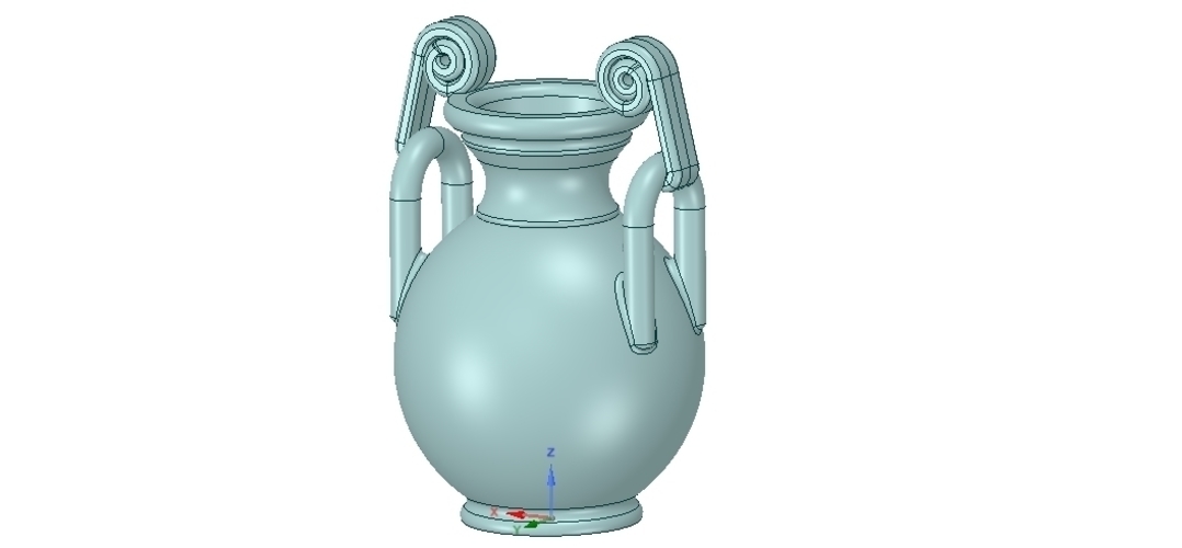 Greek vase amphora cup vessel for 3d-print or cnc 3D Print 255108